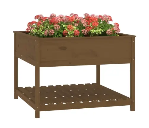 Lovelis Su Lentyna, Medaus Rudas, 111,5X111,5X81cm Pušis