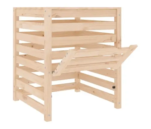 Komposta Kaste, 63,5X63,5X77,5 Cm, Priedes Masīvkoks Vidaxl