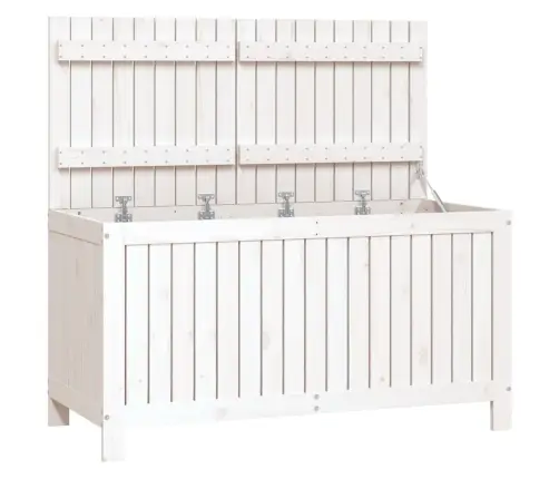 Uzglabāšanas Kaste, Balta, 121X55X64 Cm, Priedes Masīvkoks Vidaxl