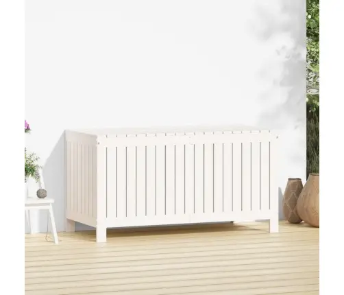 Uzglabāšanas Kaste, Balta, 121X55X64 Cm, Priedes Masīvkoks Vidaxl