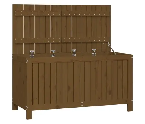 Uzglabāšanas Kaste, Brūna, 121X55X64 Cm, Priedes Masīvkoks Vidaxl