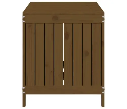 Uzglabāšanas Kaste, Brūna, 121X55X64 Cm, Priedes Masīvkoks Vidaxl