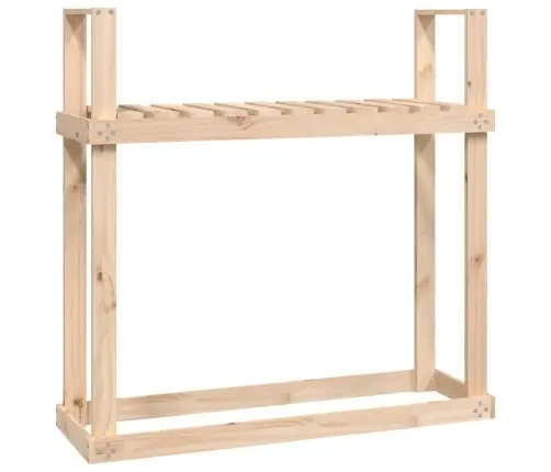 Malkas Plaukts, 110X35X108,5 Cm, Priedes Masīvkoks Vidaxl