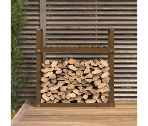 Malkas Plaukts, Medus Brūns, 110X35X108,5 Cm, Priedes Masīvkoks Vidaxl