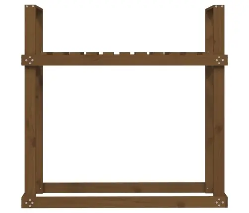 Malkas Plaukts, Medus Brūns, 110X35X108,5 Cm, Priedes Masīvkoks Vidaxl