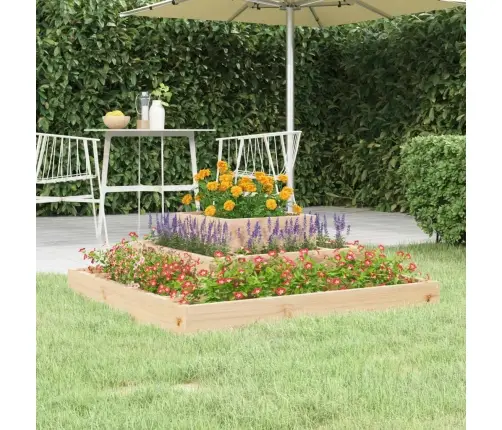 Puķu Kaste, 80X80X27 Cm, Priedes Masīvkoks Vidaxl