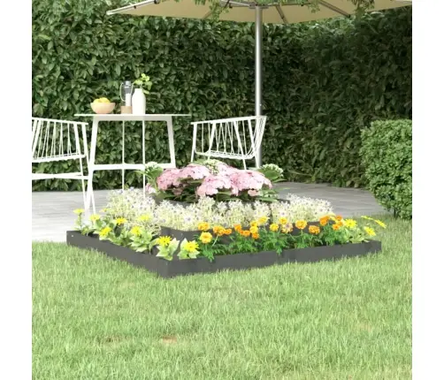 Lovelis, Pilkas, 110X110X27cm Pušies Medienos Masyvas