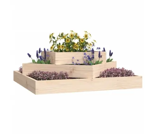 Puķu Kaste, 83X83X27 Cm, Priedes Masīvkoks Vidaxl