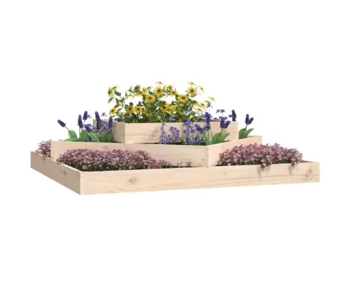 Lovelis, 112X112X27cm Pušies Medienos Masyvas