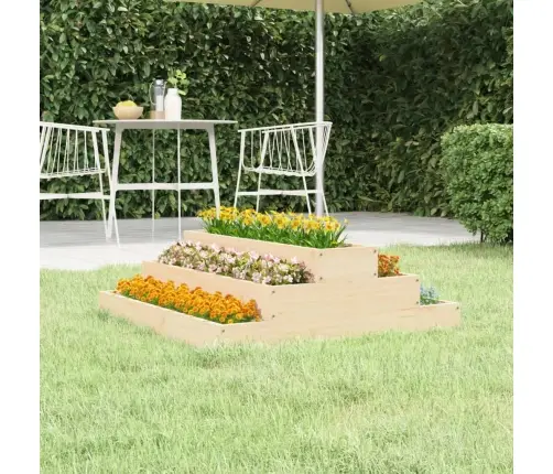 Puķu Kaste, 80X80X27 Cm, Priedes Masīvkoks Vidaxl