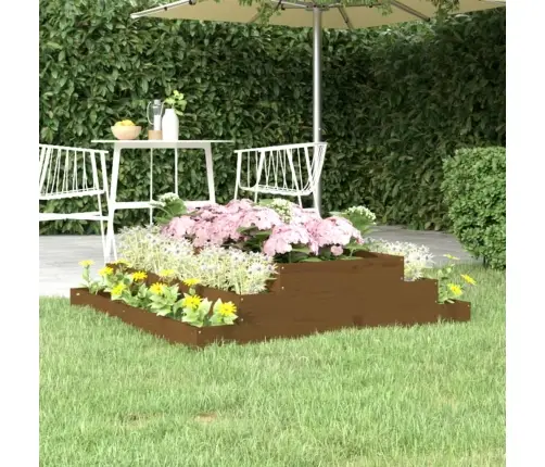 Taimekast, Meepruun, 110X110X27 cm Toekas Männipuit