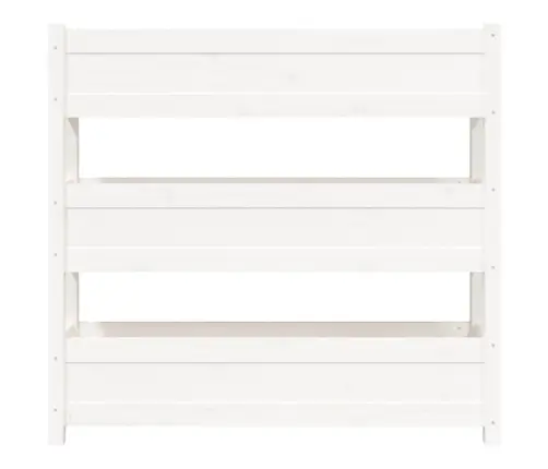 Taimekast, Valge, 112 X 25 X 104,5 cm Männipuit