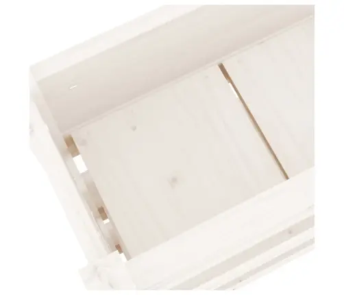 Taimekast, Valge, 112 X 25 X 104,5 cm Männipuit