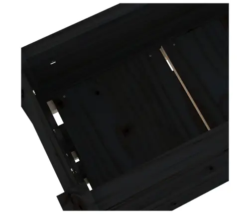 Taimekast, Must, 112 X 25 X 104,5 cm Männipuit