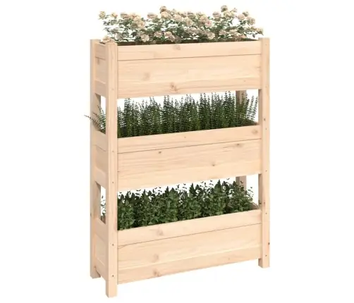 Puķu Kaste, 77X25X104,5 Cm, Priedes Masīvkoks Vidaxl