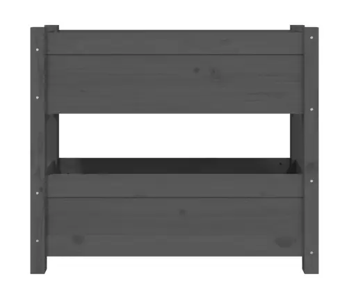 Puķu Kaste, Pelēka, 77X25X66 Cm, Priedes Masīvkoks Vidaxl