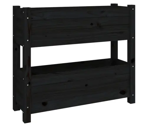 Taimekast, Must, 77 X 25 X 66 cm Männipuit