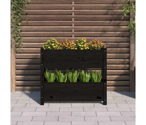 Taimekast, Must, 77 X 25 X 66 cm Männipuit