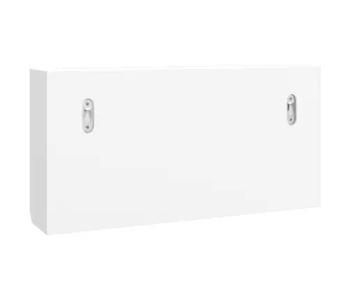 Atslēgu Skapis, Balts, 40X8,5X20 Cm, Inženierijas Koks, Tērauds Vidaxl