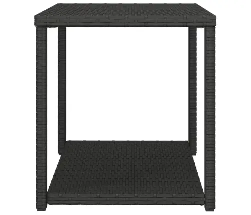 Galdiņš, 55X45X49 Cm, Polietilēna Rotangpalma, Melns Vidaxl