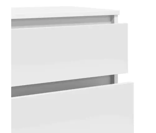 Atvilktņu Plaukts, Balts, 60X36X103 Cm, Inženierijas Koks Vidaxl