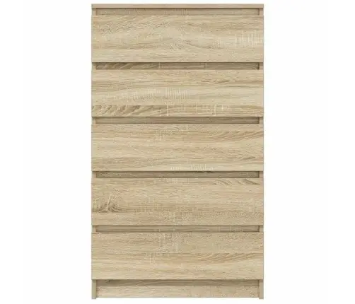 Atvilktņu Plaukts, Ozolkoka, 60X36X103 Cm, Inženierijas Koks Vidaxl