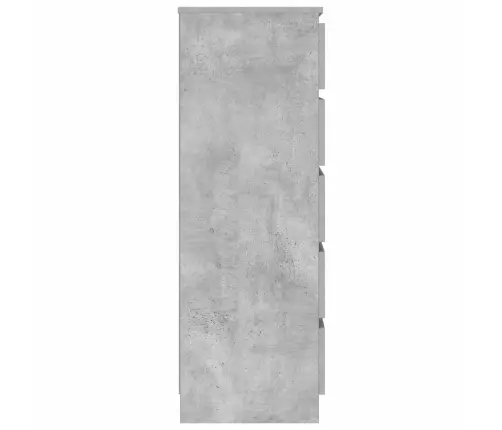 Apavu Plaukts, Betona Pelēks, 60X36X103 Cm, Inženierijas Koks Vidaxl
