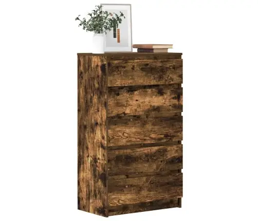 Spintelė Su Stalčiais, Dūminio Ąžuolo, 60X36X103cm Mediena