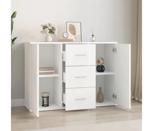 Šoninė Spintelė, Baltos Spalvos, 91X29,5X65cm Apdirbta Mediena