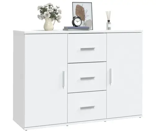 Šoninė Spintelė, Baltos Spalvos, 91X29,5X65cm Apdirbta Mediena