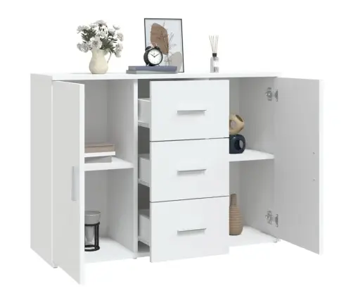 Šoninė Spintelė, Baltos Spalvos, 91X29,5X65cm Apdirbta Mediena