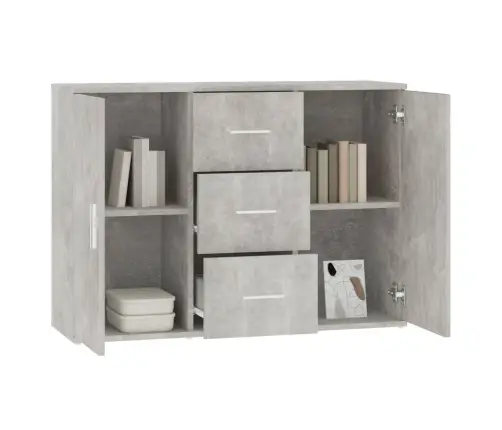 Šoninė Spintelė, Betono Pilka, 91X29,5X65cm Apdirbta Mediena