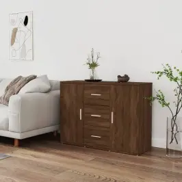 Puhvetkapp, Pruun Tamm, 91 X 29,5 X 65 cm Tehispuit