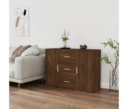 Puhvetkapp, Pruun Tamm, 91 X 29,5 X 65 cm Tehispuit Puhvetkapp, Pruun Tamm, 91 X 29,5 X 65 cm Tehispuit