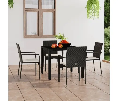 Aiatoolid Patjadega 4 Tk, Polürotang, Must