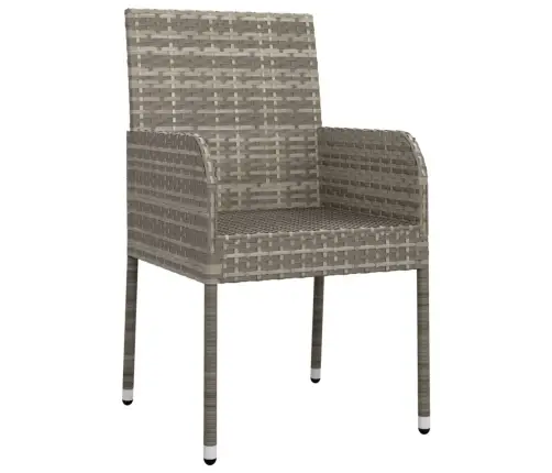 Dārza Krēsli Ar Matračiem, 2 Gab., Pelēka Pe Rotangpalma Vidaxl Dārza Krēsli Ar Matračiem, 2 Gab., Pelēka Pe Rotangpalma Vidaxl