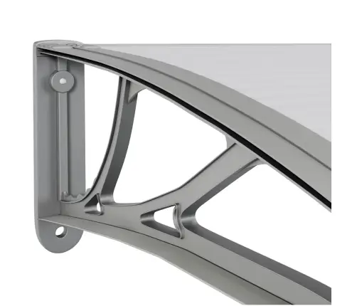 Durvju Nojume, Pelēka, 300X100 Cm, Polikarbonāts Vidaxl