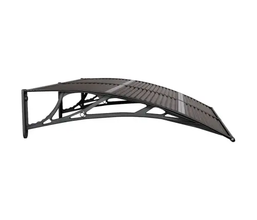 Ukse Varikatus, Must, 150 X 100 cm Polükarbonaat