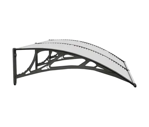 Durvju Jumtiņš, Melns, Caurspīdīgs, 150X75 Cm, Polikarbonāts Vidaxl