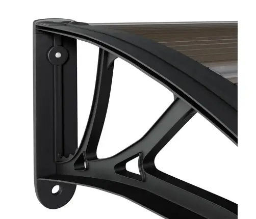 Durvju Nojume, Melna, 300X75 Cm, Polikarbonāts Vidaxl