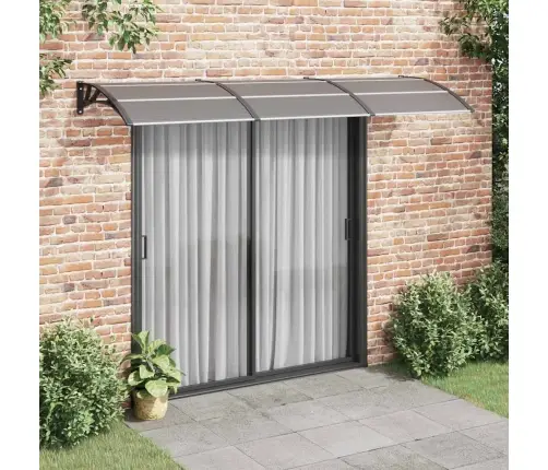 Durvju Nojume, Melna, 300X75 Cm, Polikarbonāts Vidaxl