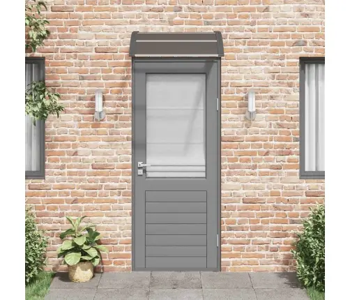 Ukse Varikatus Must 80 X 75 Cm Polükarbonaat