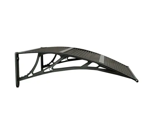 Ukse Varikatus Must 80 X 75 Cm Polükarbonaat