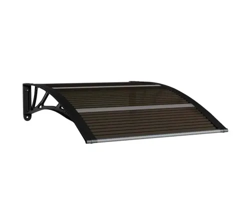 Durvju Nojume, Melna, 100X75 Cm, Polikarbonāts Vidaxl