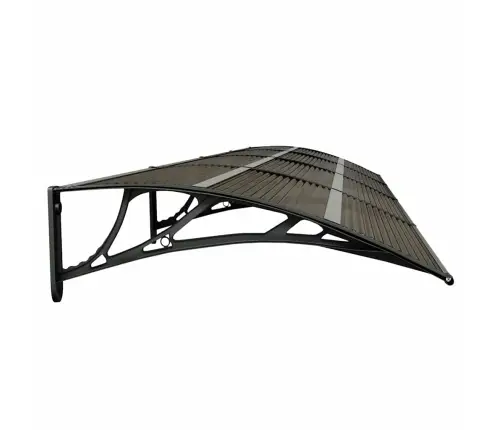 Durvju Nojume, 350X75 Cm, Polikarbonāts, Melna Vidaxl