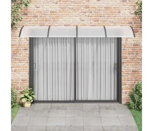 Ukse Varikatus, Must, 350X100 cm Polükarbonaat