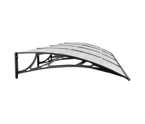 Ukse Varikatus, Must, 350X100 cm Polükarbonaat