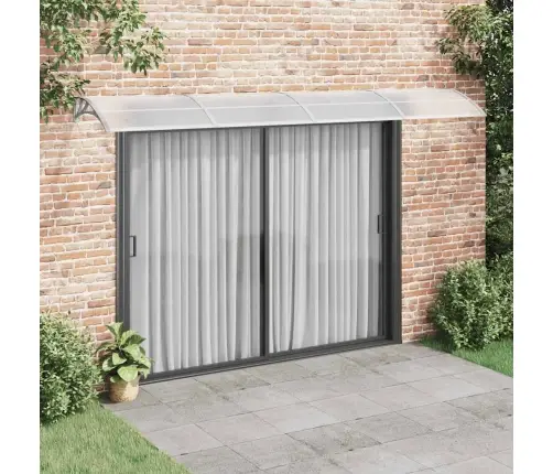 Ukse Varikatus, Hall Ja Läbipaistev, 400X75 cm Polükarbonaat