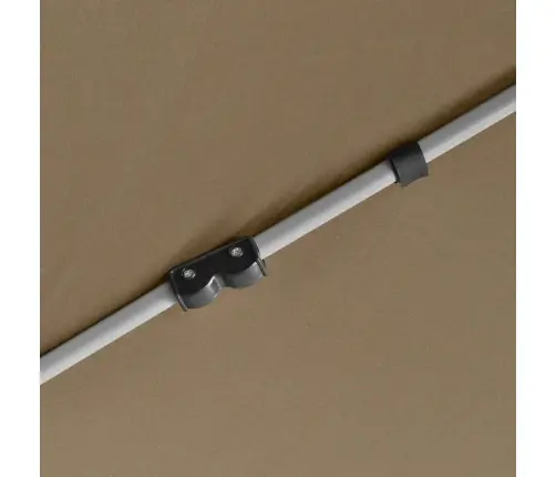 Šešiakampė Išskleidžiama Palapinė Su Sienomis, Taupe, 3,6X3,1M