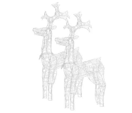 Ziemassvētku Ziemeļbriežu Dekorācijas, 2 Gab., 60X16X100 Cm Vidaxl